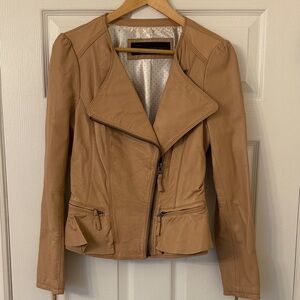 Zara Camel Leather Jacket